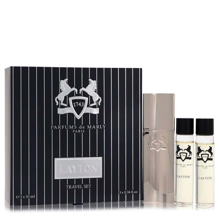 Layton Royal Essence Travel Set by Parfums De Marly - 3 x 0.34 oz (10 ml)