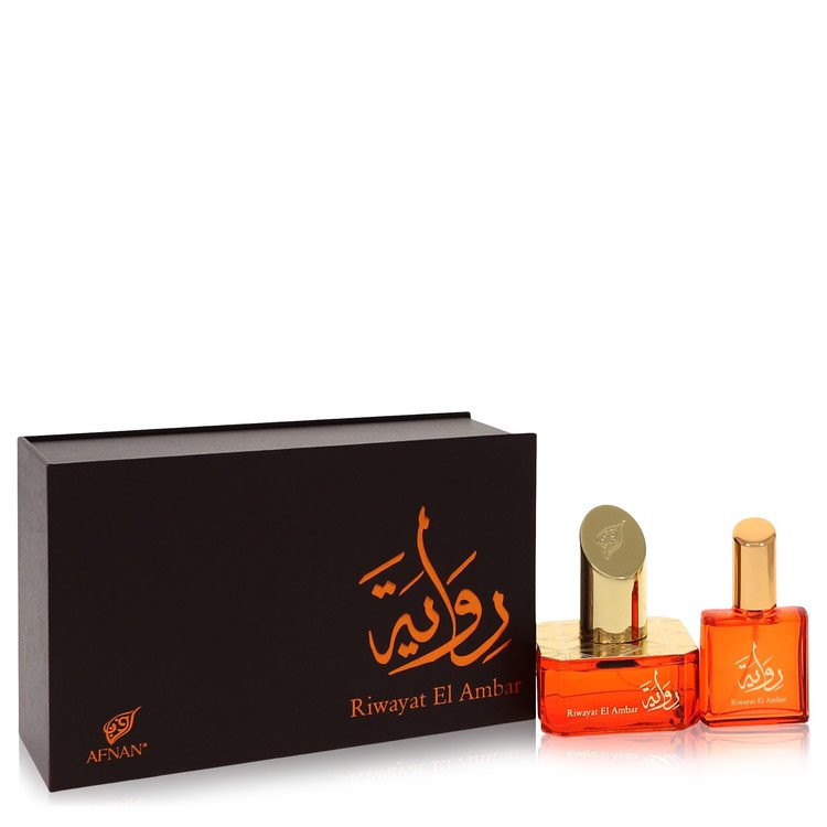 Afnan Riwayat El Ambar Eau De Parfum Spray 3.4oz/100ml with Free Travel EDP Spray