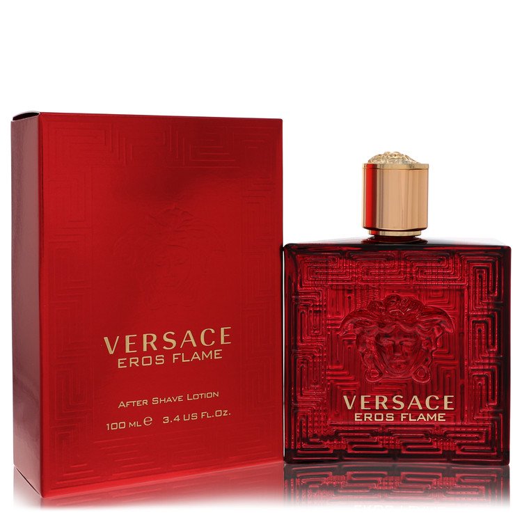 Versace Eros Flame Aftershave Lotion for Men, 3.4 oz / 100 ml