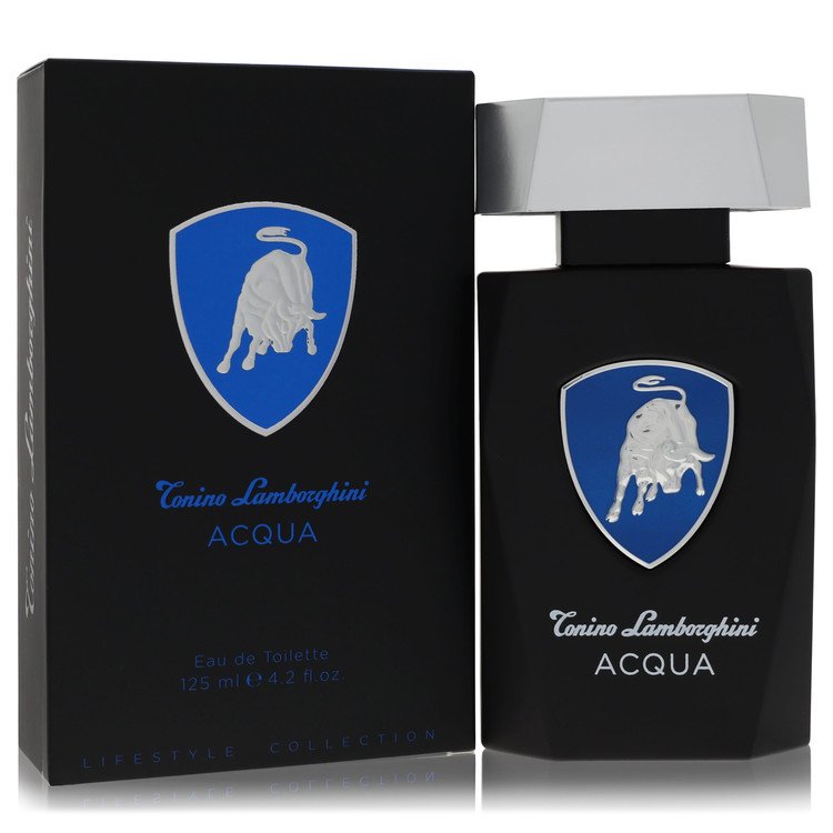 Lamborghini Acqua Eau de Toilette Spray for Men, 4.2 oz / 125 ml
