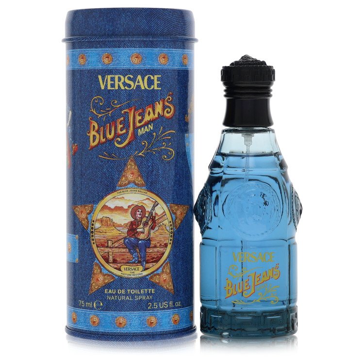 Versace Blue Jeans Eau de Toilette Spray 2.5 oz/75 ml for Men