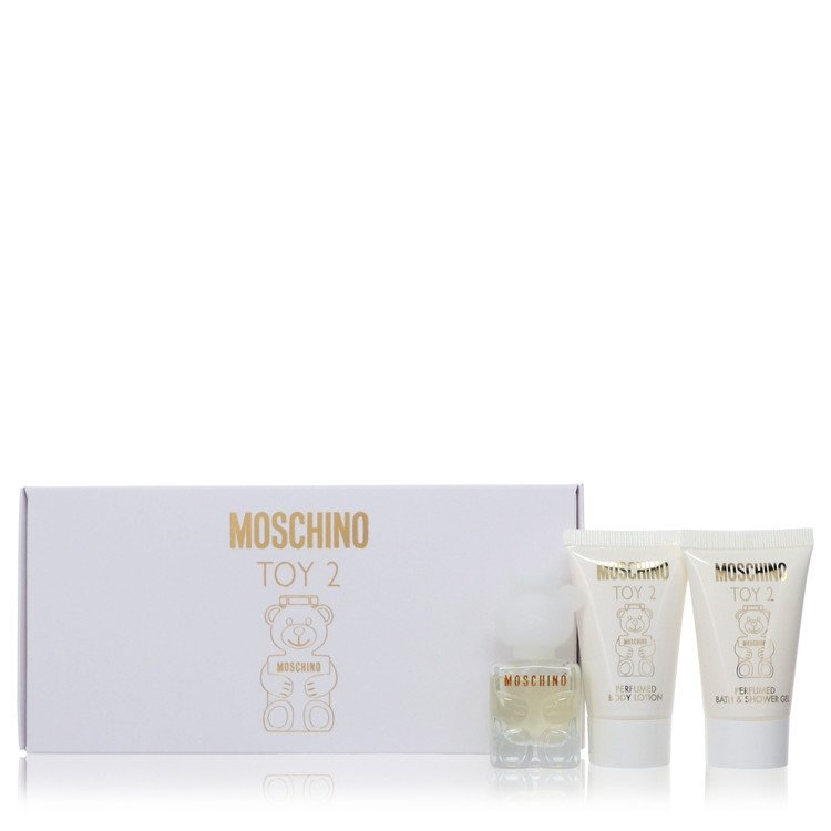 Moschino Toy 2 Gift Set ‚Äö√Ñ√¨ Mini Eau de Parfum Spray, Body Lotion, Shower Gel (0.33 oz / 10 ml each)