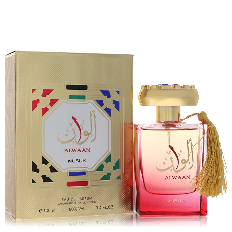 Nusuk Alwaan Unisex Eau De Parfum Spray, 3.4 oz / 100 ml