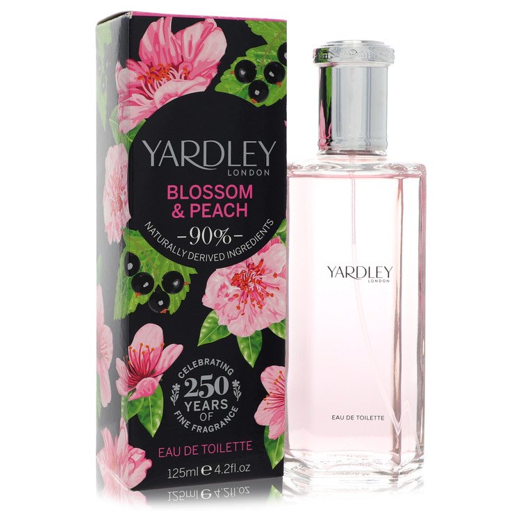 Yardley Blossom & Peach Eau De Toilette Spray 4.2 oz (125 ml) for Women
