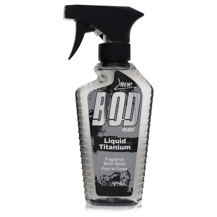Bod Man Liquid Titanium Fragrance Body Spray by Parfums De Coeur, 8 oz / 236 ml for Men