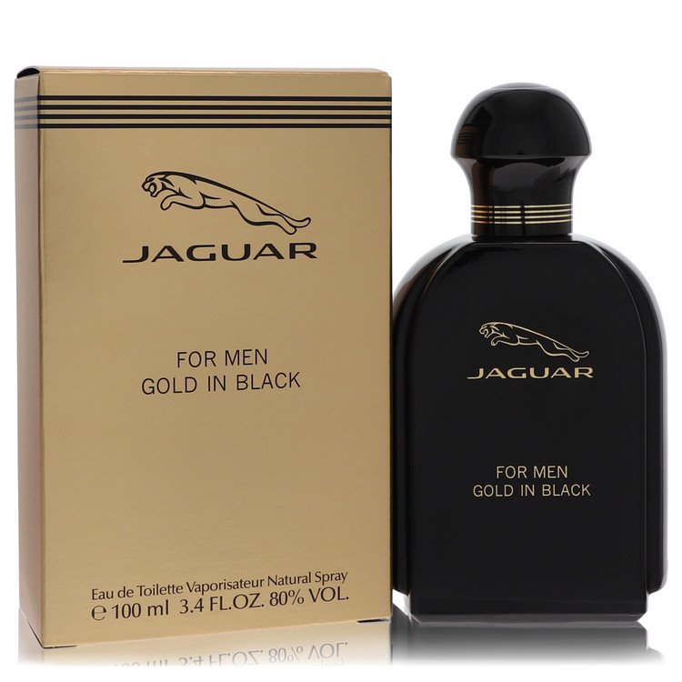Jaguar Gold in Black Eau de Toilette Spray for Men 3.4 oz / 100 ml