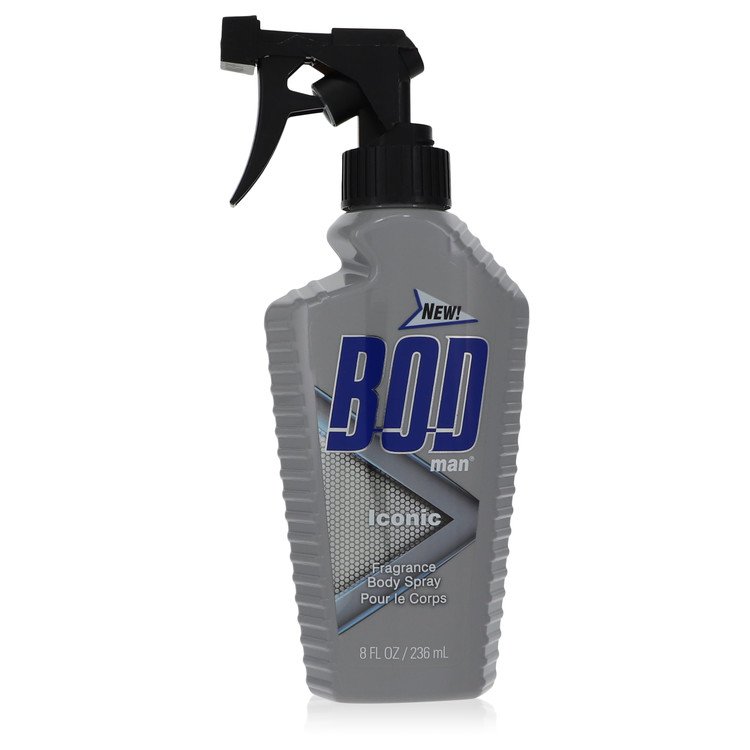 Bod Man Iconic Body Spray by Parfums De Coeur for Men, 8 oz / 236 ml