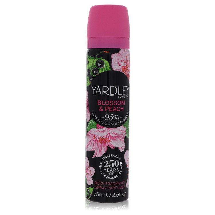 Yardley Blossom & Peach Body Fragrance Spray by Yardley London, 2.6 oz / 75 ml for Women