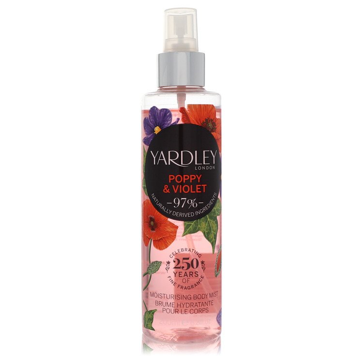 Yardley Poppy & Violet Body Mist by Yardley London 6.8 oz / 200 ml for Women