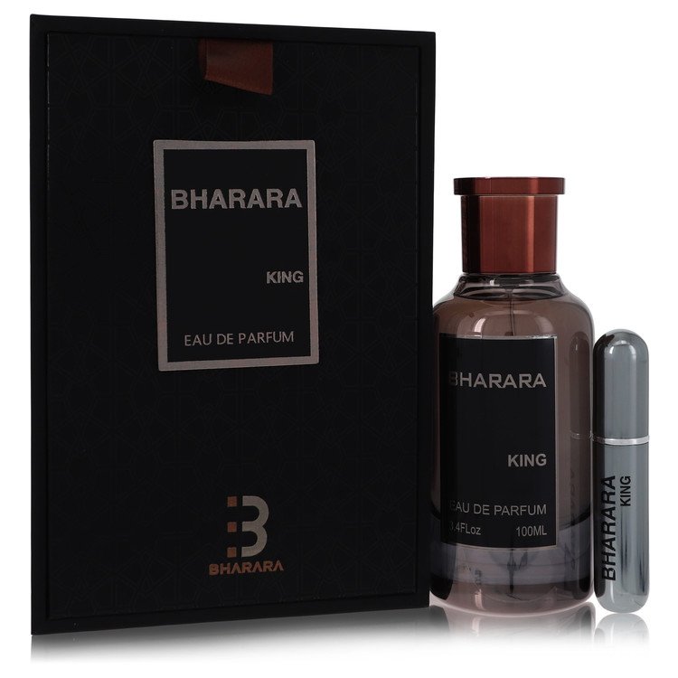 Bharara King Eau de Parfum Spray 3.4 oz (100 ml) with Refillable Travel Spray for Men