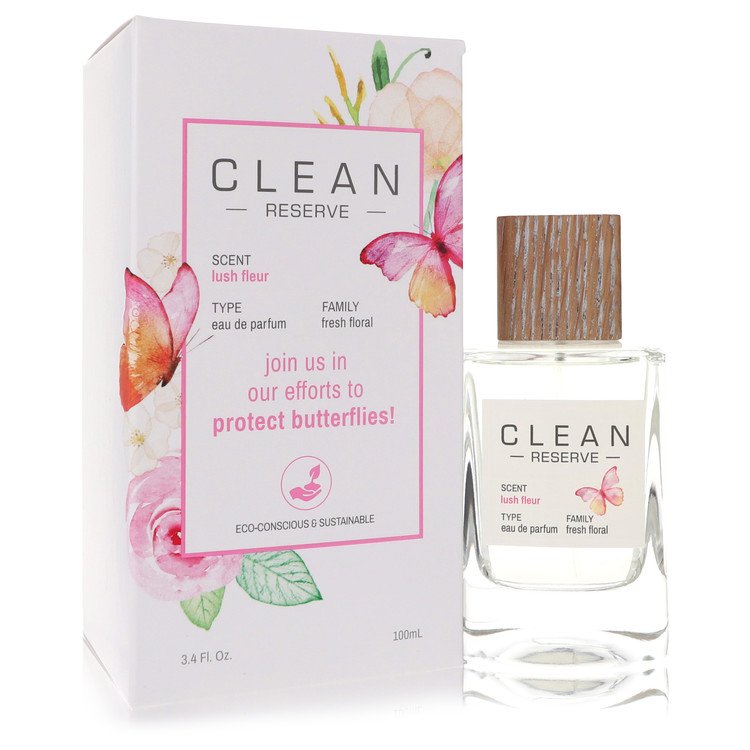 Clean Reserve Lush Fleur Eau De Parfum Spray (Butterfly Edition) 3.4 oz / 100 ml