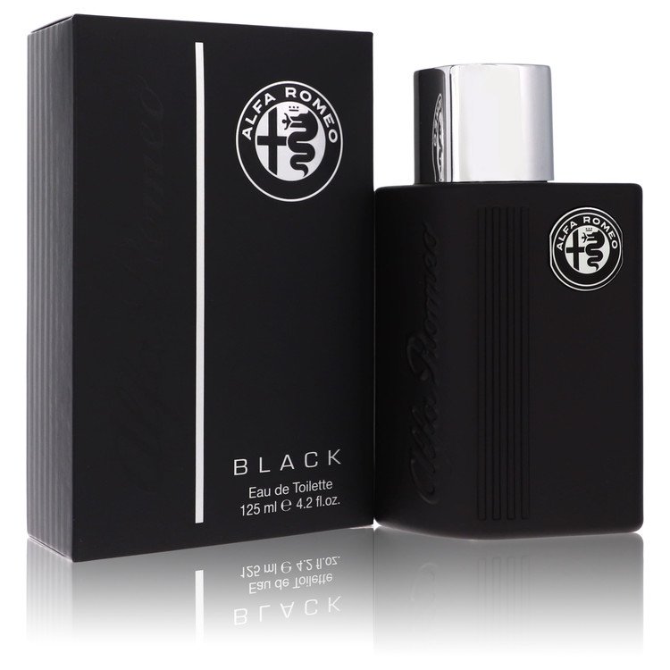 Alfa Romeo Black Eau de Toilette Spray for Men, 4.2 oz (125 ml)