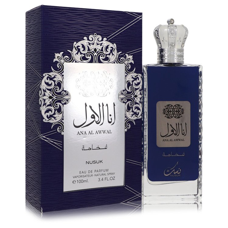 Nusuk Ana Al Awwal Blue Eau De Parfum Spray 3.4 oz / 100 ml for Men