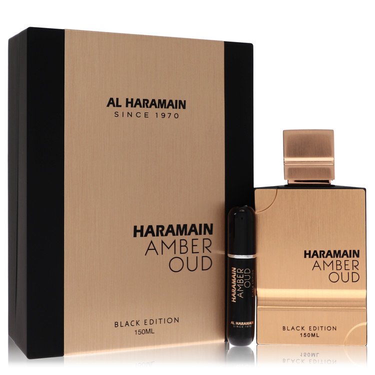 Al Haramain Amber Oud Black Edition Gift Set for Men - 5 oz / 150 ml Eau de Parfum
