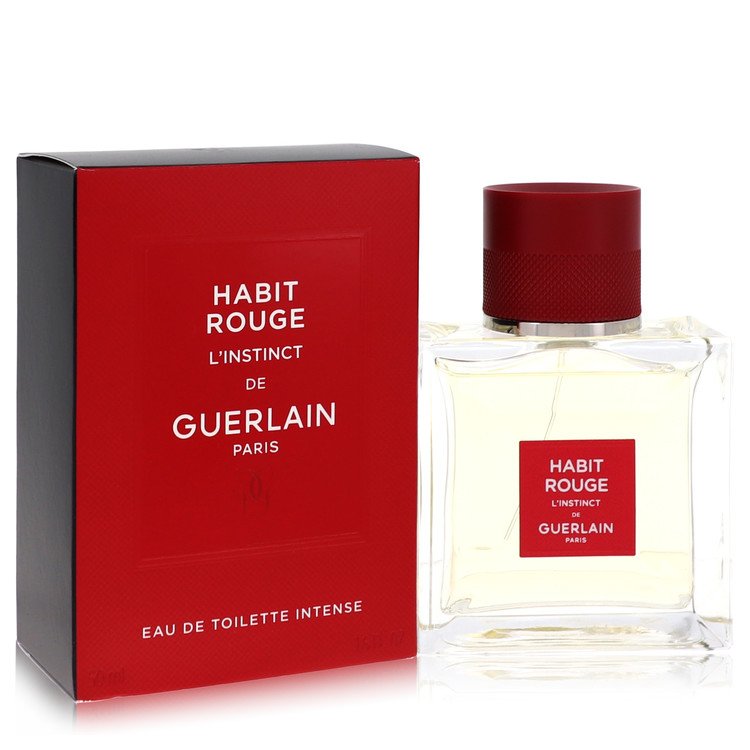 Guerlain Habit Rouge L'Instinct Eau de Toilette Spray 1.6 oz / 50 ml for Men