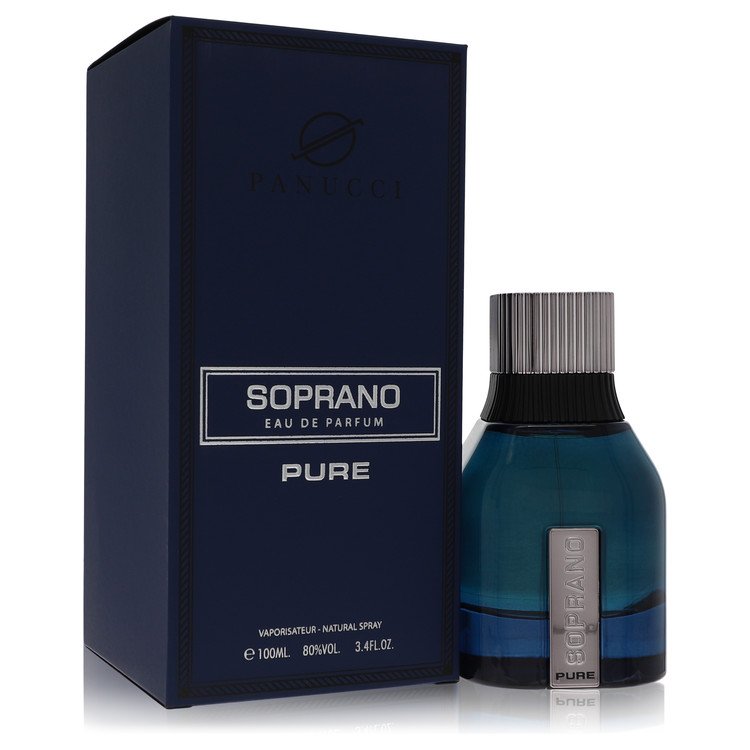 Dumont Soprano Pure Eau de Parfum Spray for Men, 3.4 oz / 100 ml