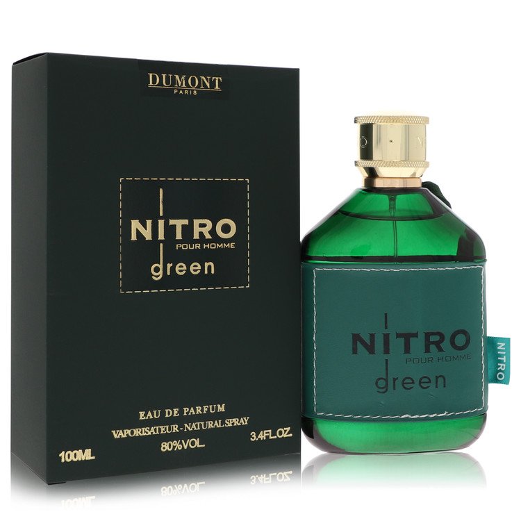 Dumont Nitro Green Eau de Parfum Spray for Men, 3.4 oz (100 ml)