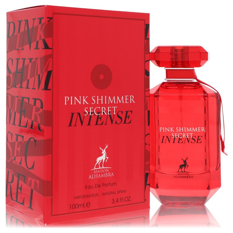 Maison Alhambra Pink Shimmer Secret Intense Eau De Parfum for Women 3.4 oz / 100 ml