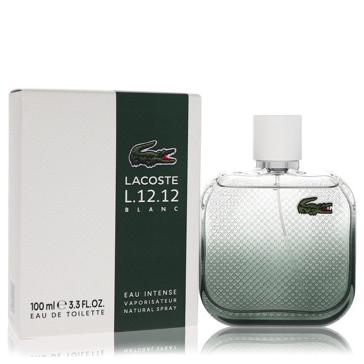 Lacoste Eau De Toilette Spray 3.3 oz / 100 ml - Eau De Lacoste L.12.12 Blanc Intense