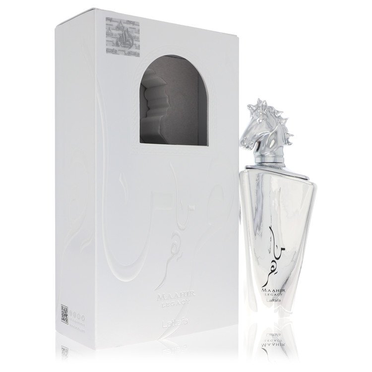 Lattafa Maahir Legacy Eau De Parfum Spray 3.4 oz (100 ml) for Men