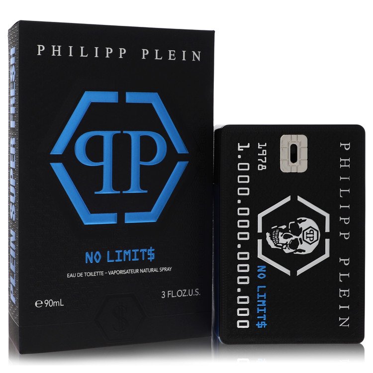 Philipp Plein No Limits Super Fresh Eau de Toilette Spray 3 oz / 90 ml for Men
