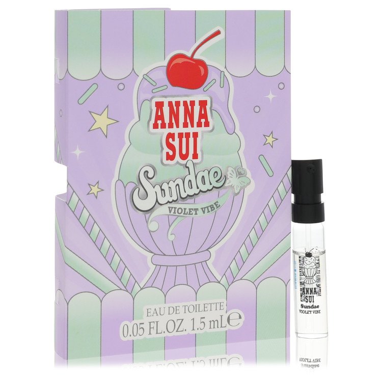 Anna Sui Sundae Violet Vibe by Anna Sui Vial Sample .05 oz / 1.5 ml for Women