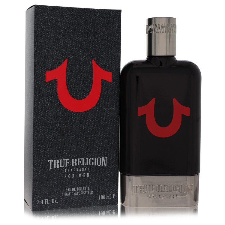 True Religion Black Eau de Toilette Spray for Men, 3.4 oz / 100 ml