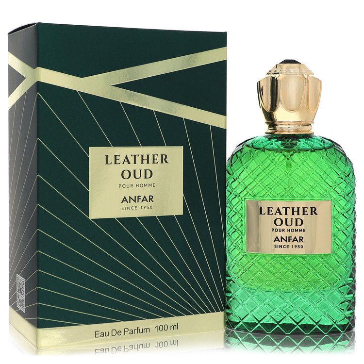 Anfar Leather Oud Eau de Parfum Spray 3.4 oz / 100 ml for Men