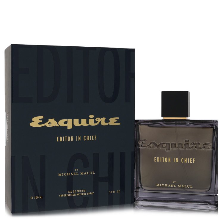 Esquire Editor in Chief Eau de Parfum Spray by Michael Malul for Men, 3.4 oz / 100 ml