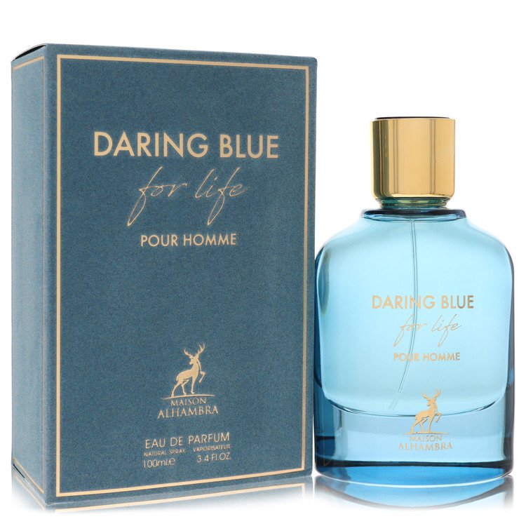 Maison Alhambra Daring Blue For Life Eau De Parfum Spray 3.4 oz / 100 ml for Men