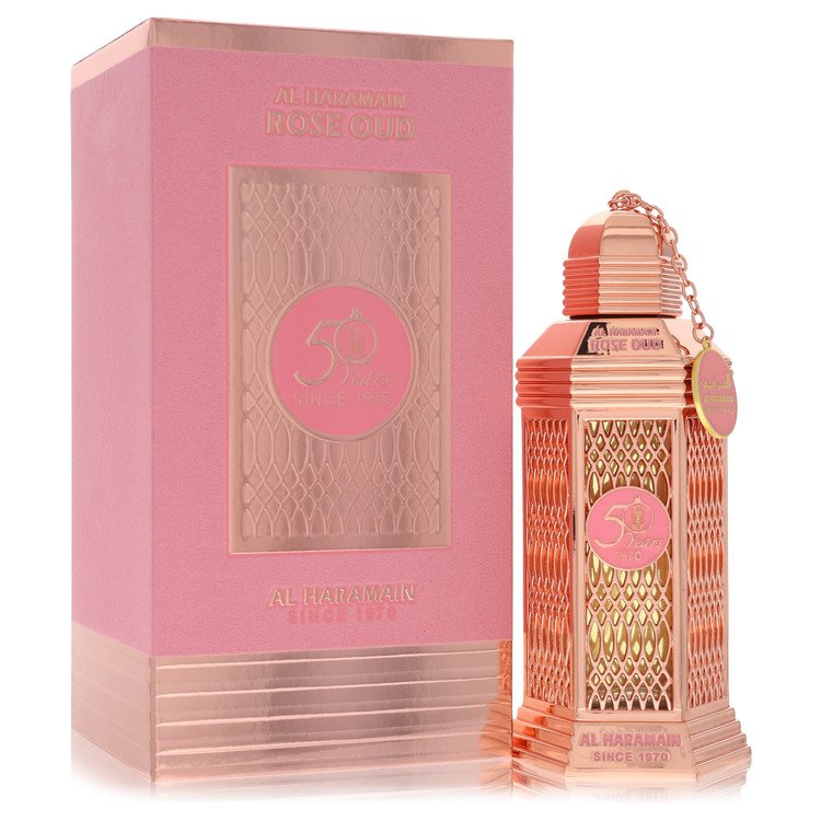 Al Haramain Rose Oud Eau De Parfum Spray 3.4 oz/100 ml for Women