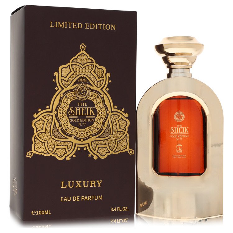 Khalis Eau De Parfum Spray No. 77 Luxury Gold Edition 3.4 oz / 100 ml for Men