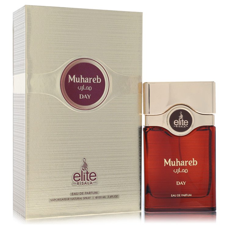 Risala Eau De Parfum Spray Elite Muhareb Day for Men, 3.4 oz / 100 ml