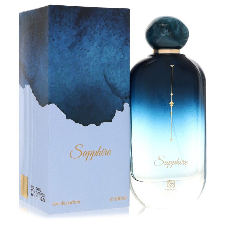 Ahmed Al Maghribi Sapphire Eau De Parfum Spray for Men, 3.38 oz / 100 ml