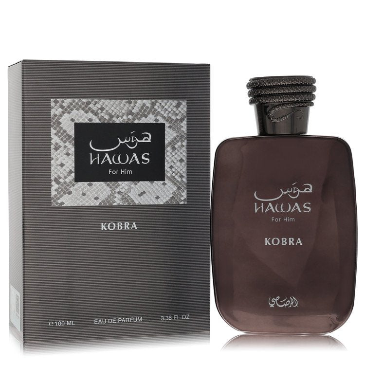 Hawas Kobra by Rasasi Eau De Parfum Spray 3.38 oz (100 ml) for Men