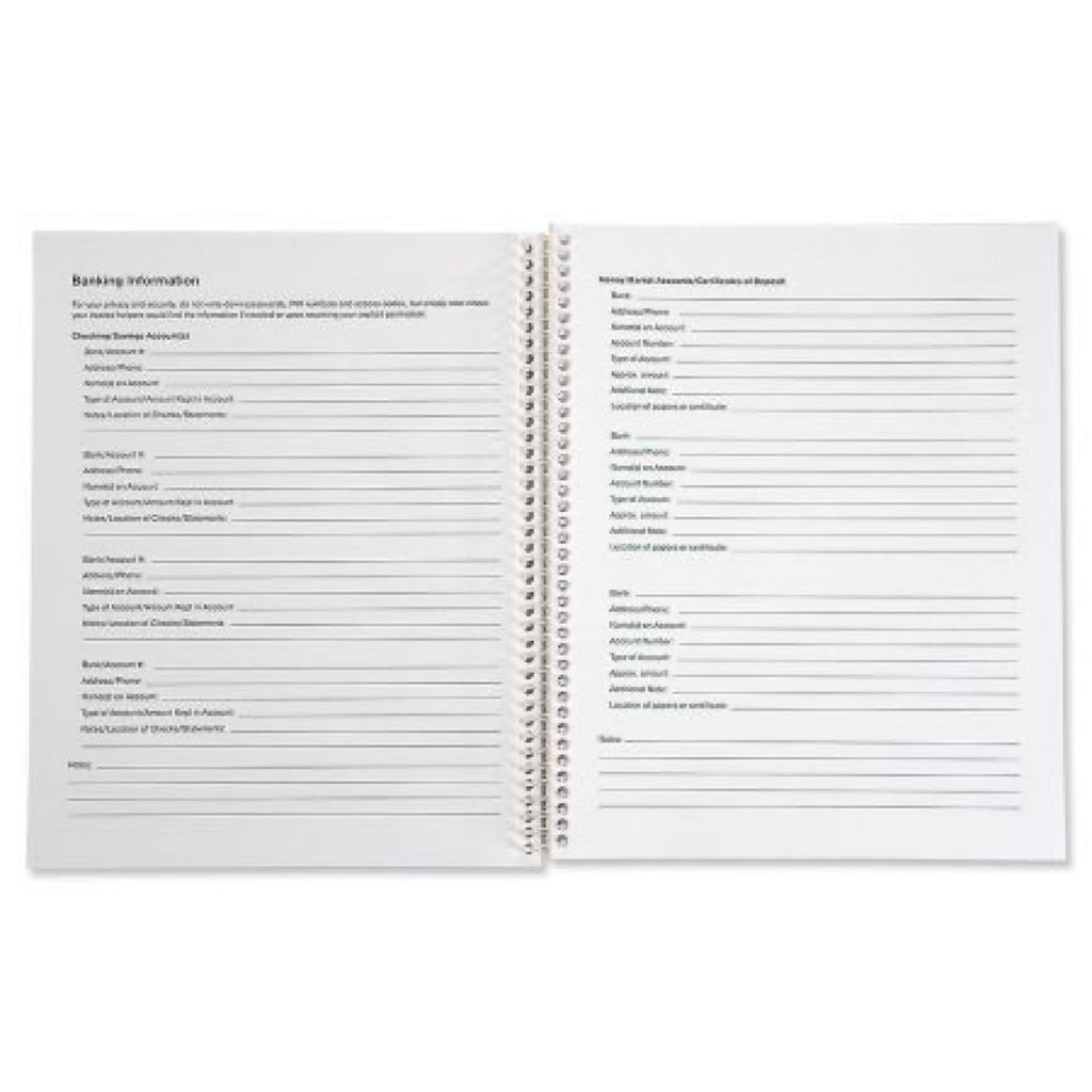 End Of Life Planner Emergency Loose-leaf Binder