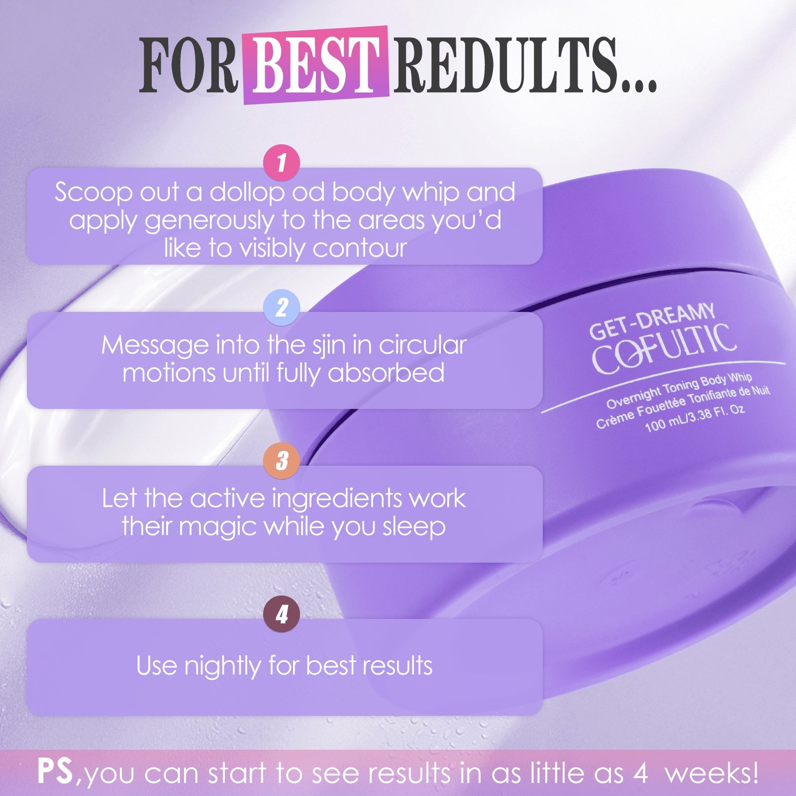 Cofultic Night Sleep Tightening Cream Flat Wrinkles