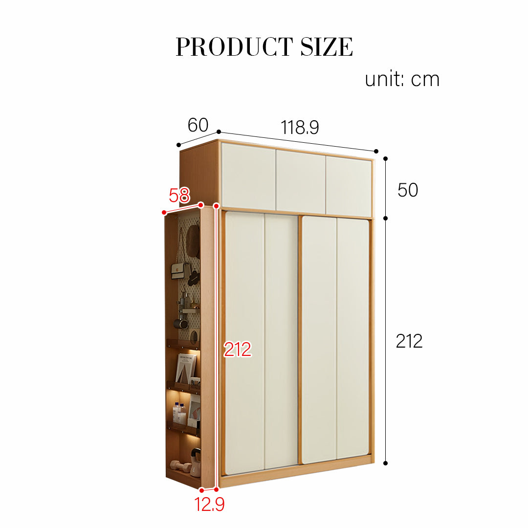 Soriano Sliding Door Wardrobe, Wood