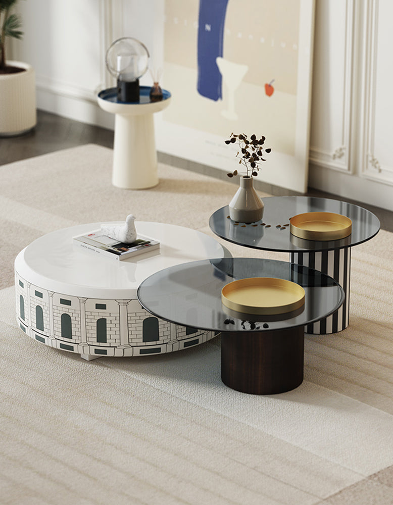 Calloway Nesting Coffee Table Set, 3 Tables