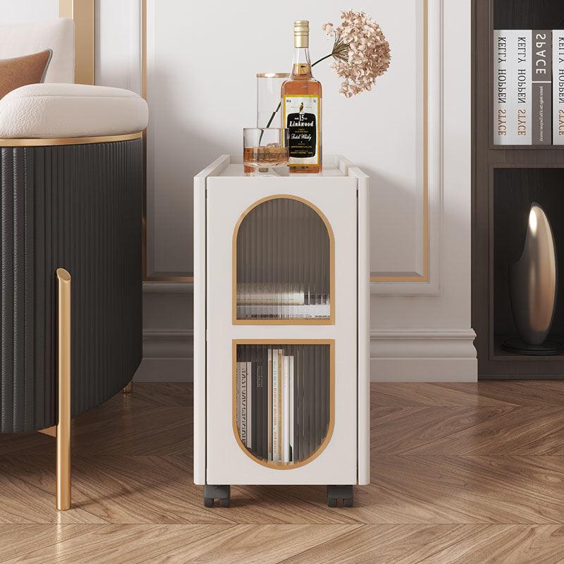Dulcie Side Table With Wheels, Hallway Storage
