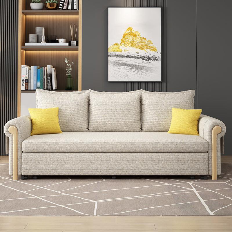 Braylene Two Seater Sofa Bed, Linen