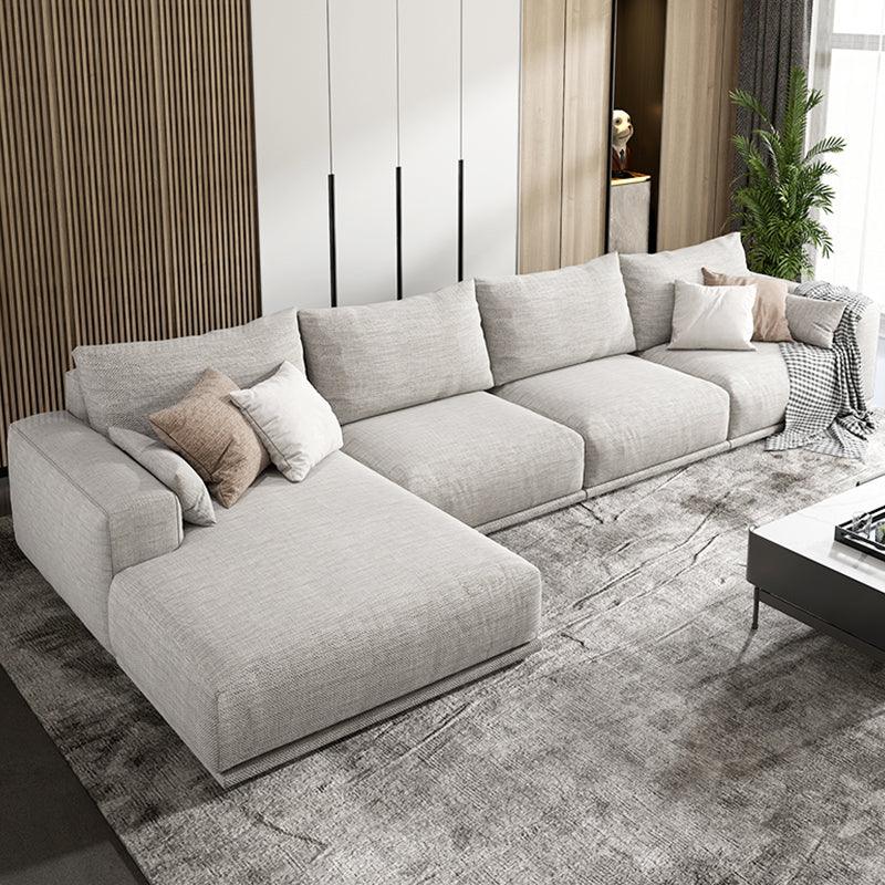 Frances Three Seater Corner, Four Seater Corner Sofa, Cotton Linen