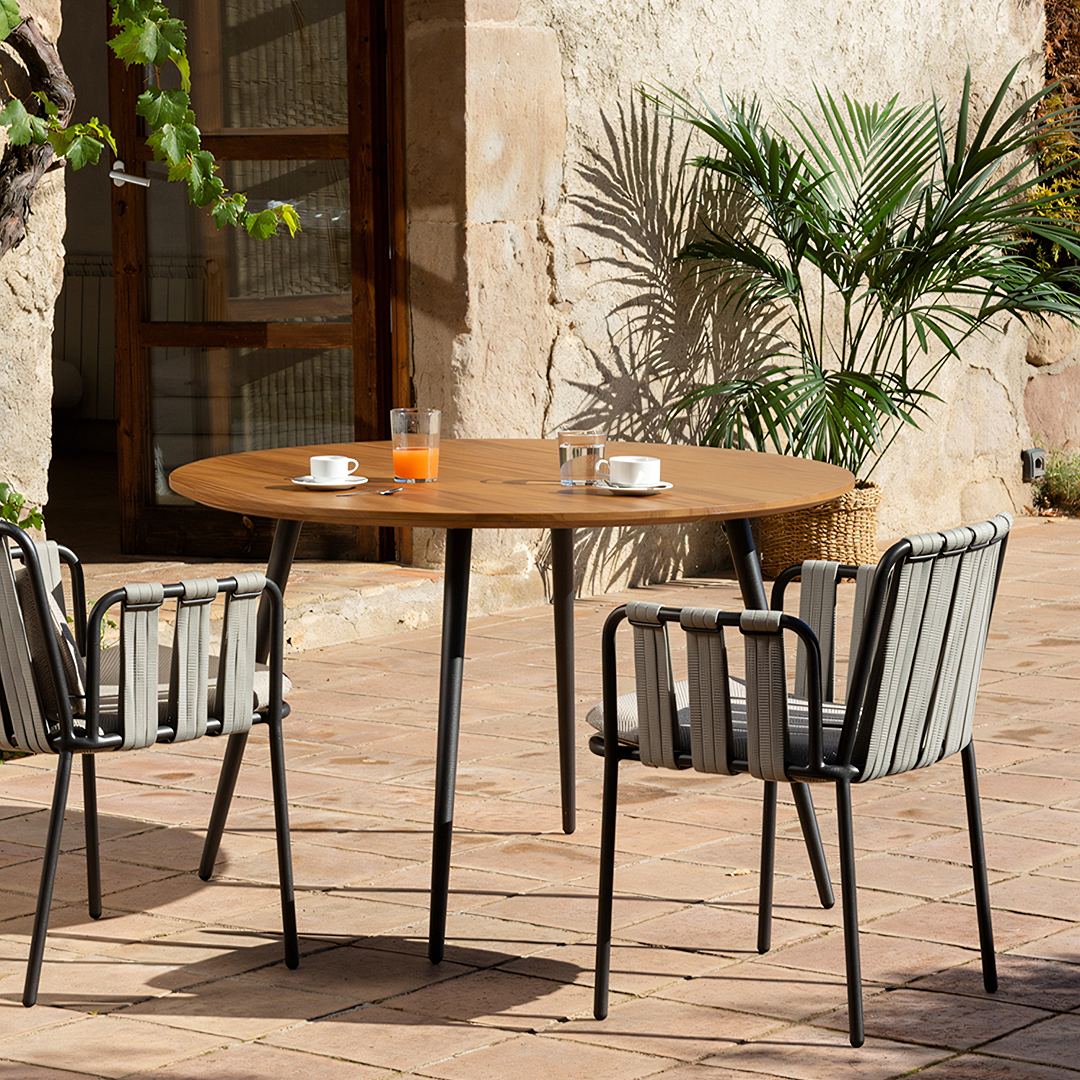 Artemis Outdoor Rattan Dining Chair, For Patio Garden