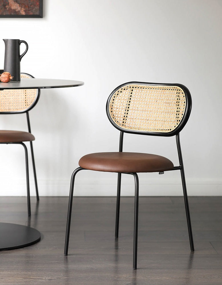 Luna Rattan Dining Chair, Oak