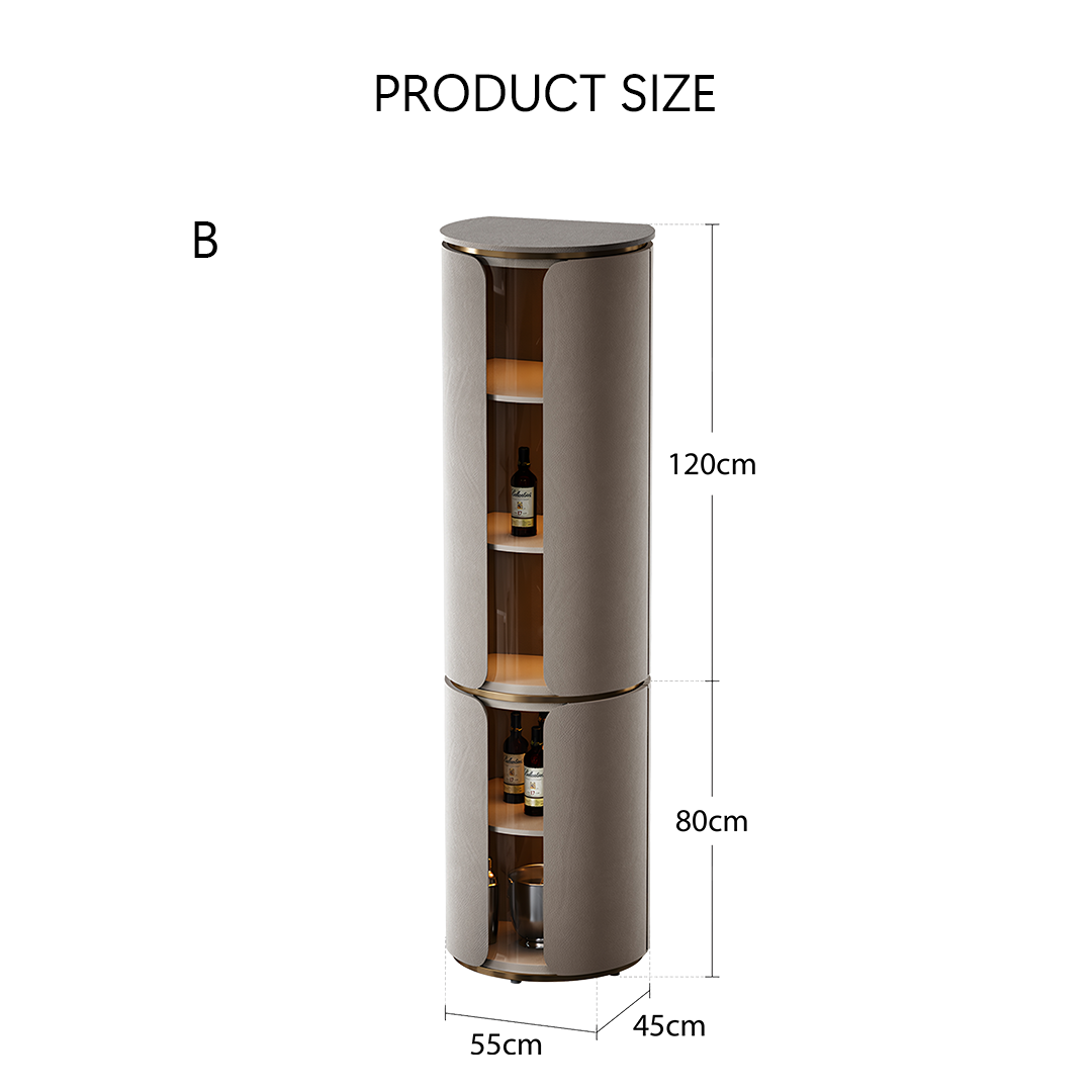 Triton Wine Rack And Wine Cabinet, Leather