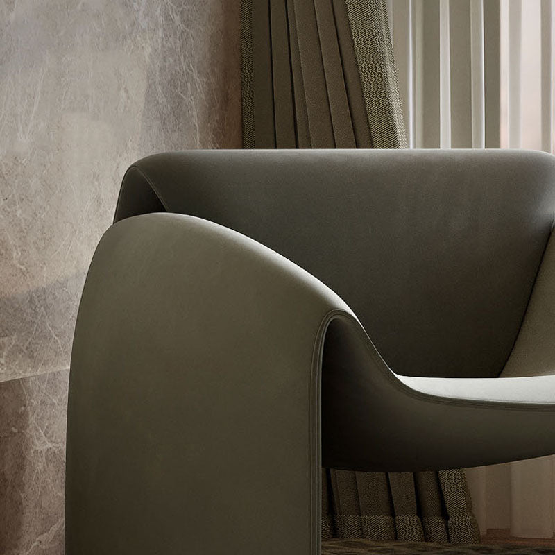 Classic Crab Armchair, Real Leather