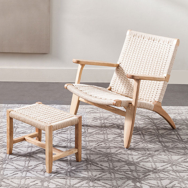 Hans CH25 Lounge Chair, Oiled Oak, Natural Cord