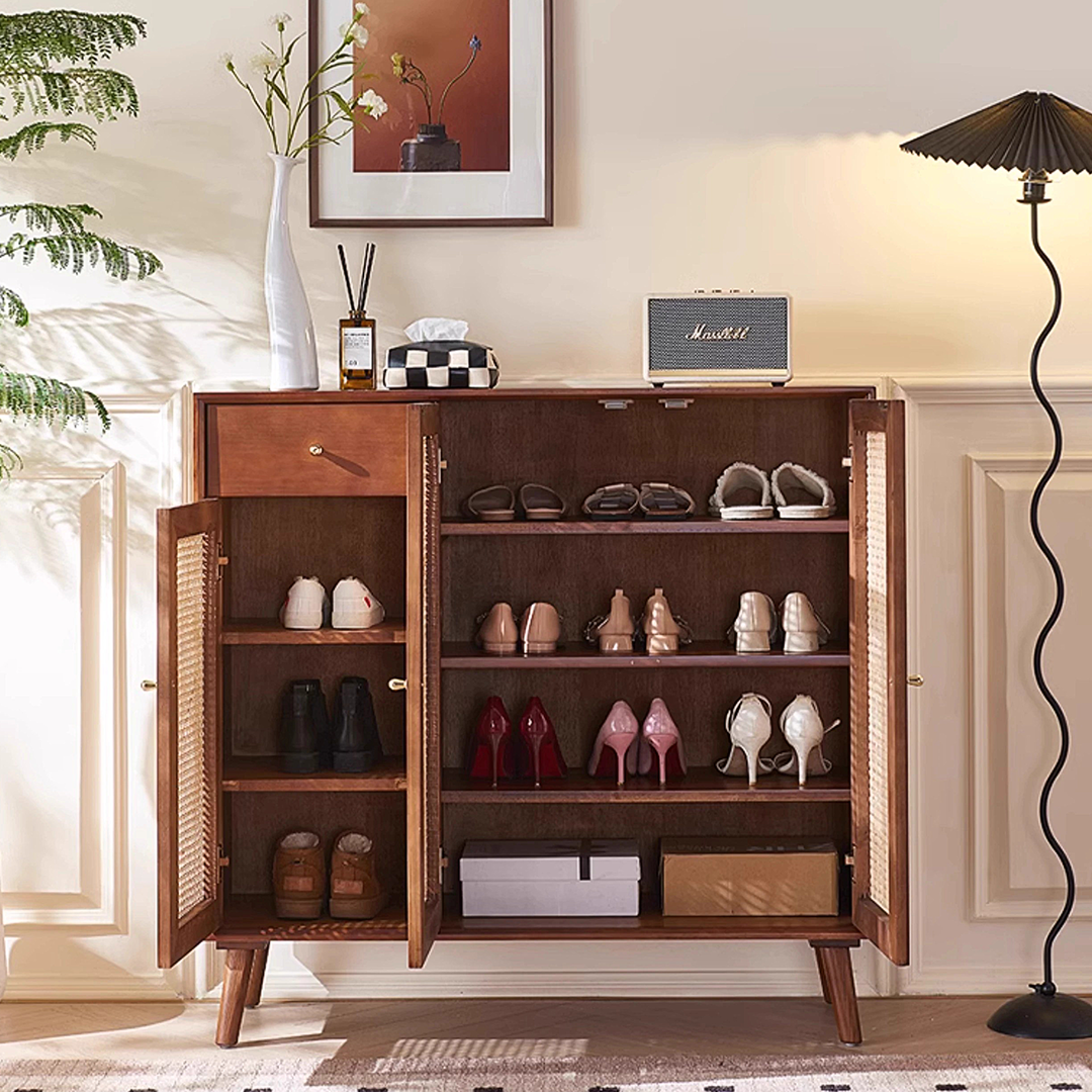 Otti Shoe Storage, Console Table, Rattan