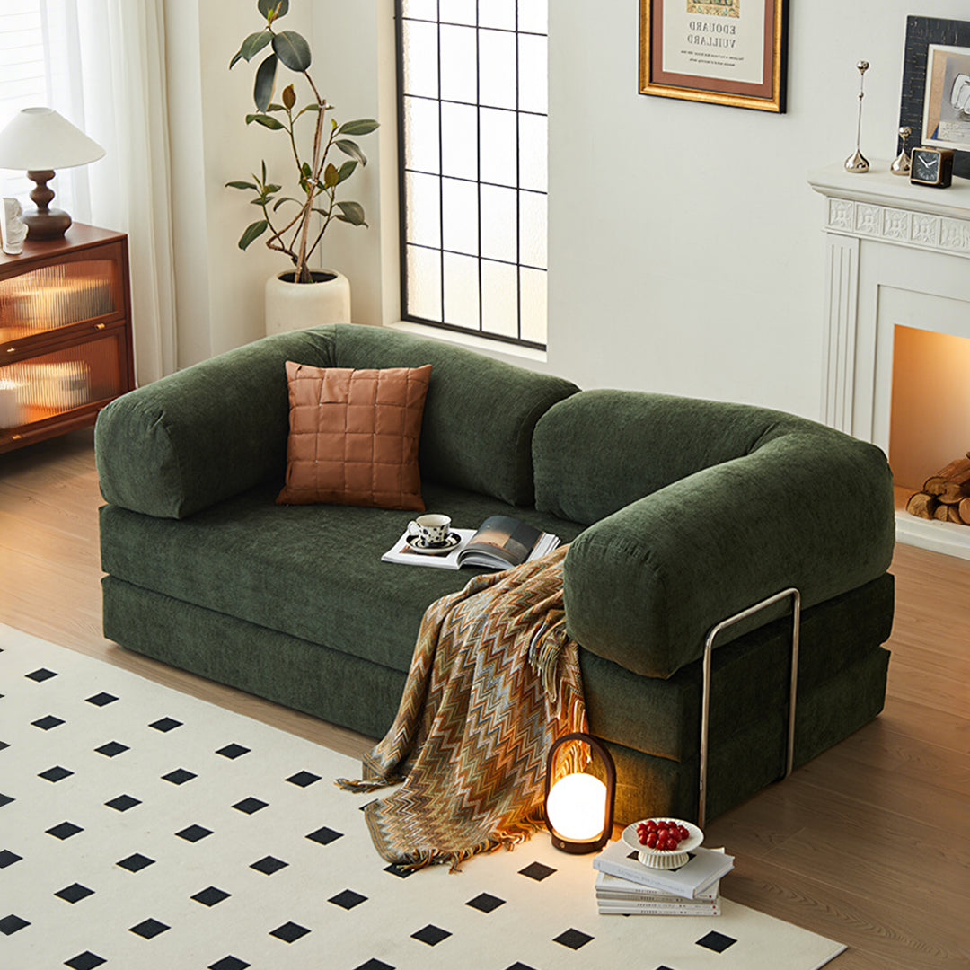 Yamada Foldable Lazy Sofa Bed, Linen