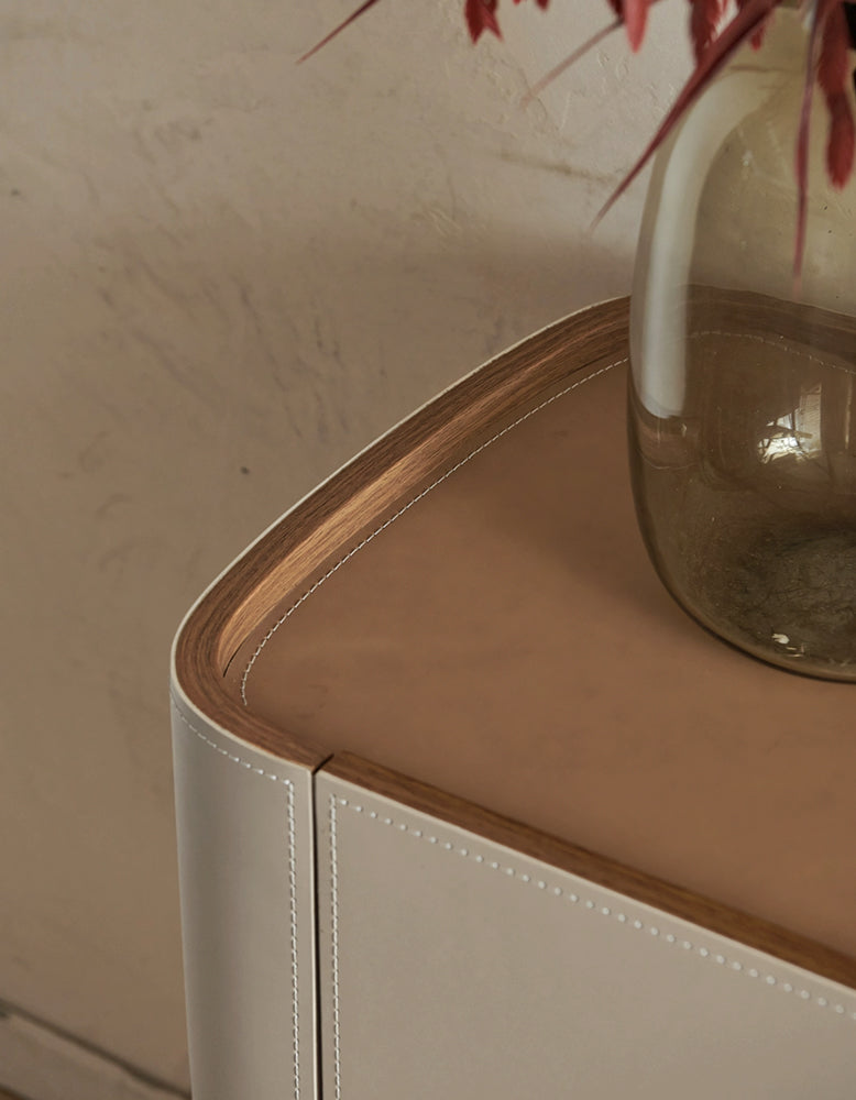 Patricia 4 Door Sideboard, Light Khaki
